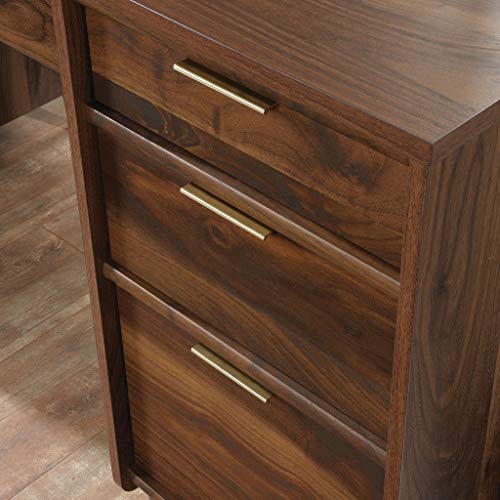 Sauder 421113 Clifford Place Executive Desk, L: 59.06" X W: 23.43" X H: 30.00", Grand Walnut finish