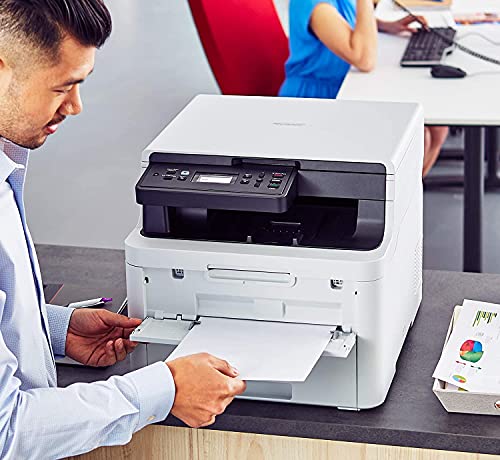 Brother Premium HL L32 Series Compact All-in-One Digital Color Printer I Print Copy Scan I Wireless I Mobile Printing I Auto 2-Sided Printing I 25 PPM I 250 Sheets/Tray + Delca HDMI Cable