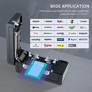 Bluetooth Thermal Shipping Label Printer – JADENS Wireless 4x6 Shipping Label Printer, Compatible with Android&iPhone and Windows, But Not Mac,Widely Used for Ebay, Amazon, Shopify, Etsy, USPS