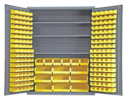 Durham SSC-185-3S-NL-95 Bin Cabinet, 84" Overall Height, 60" Overall Width, Total Number of Bins 185