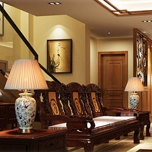 505 HZB Ceramic Desk Lamp, Living Room Study, Fashion Lamp, American Bedroom Bedside Lamp.