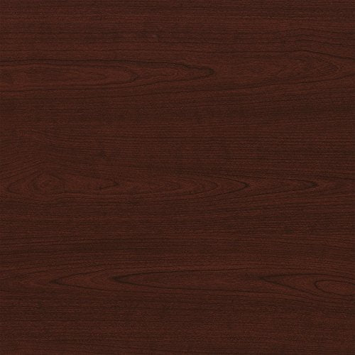 Bush Furniture Cabot L Shaped Desk with Hutch, 6 Cube Organizer and Lateral File Cabinet in Harvest Cherry
