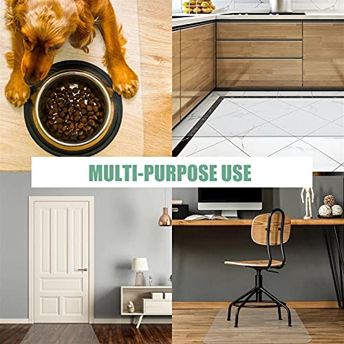 WAHHWF Clear Plastic Rug Protector Mat, Non-Slip Transparent Chair Mat, Hardwood Floors Carpet Protector - 140cm x 400cm