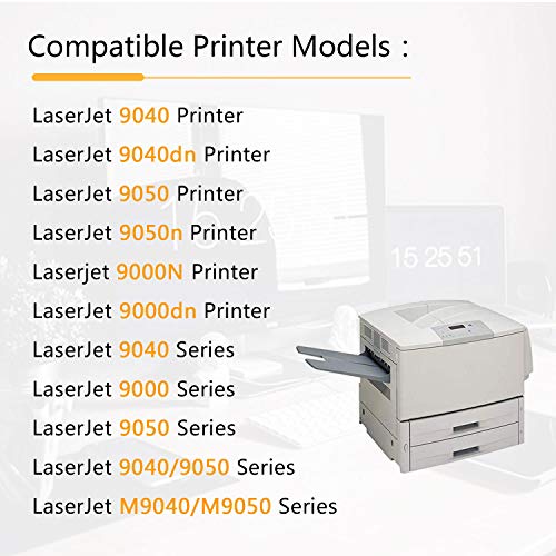 (2 Pack Black Toner Cartridge 43X | C8543X) Compatible Toner Cartridge Replacement for HP Laserjet 9040 Printer,9040dn,9050,9050n,9000N,9000dn,9040,9000,9050,M9040/M9050 Series Printers.
