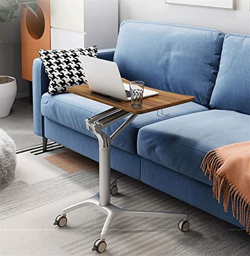 Mobile Standing Laptop Desk Height Adjustable Rolling Sit Stand Workstation