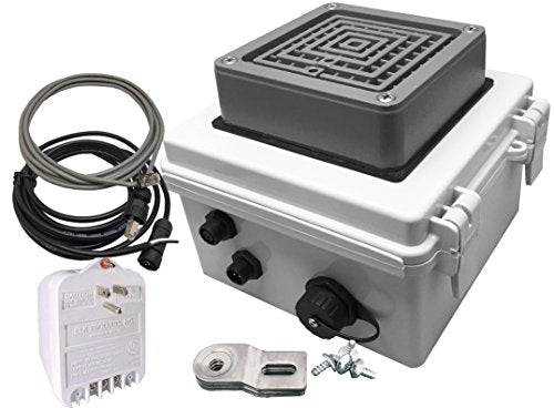 Linortek Netbell-KB All-in-One Extra Loud Automatic Factory Warehouse Break Buzzer System Programmable Bell Timer Software Web-Based Bell Controller w/One External Buzzer Output Covers 25,000sqf Area