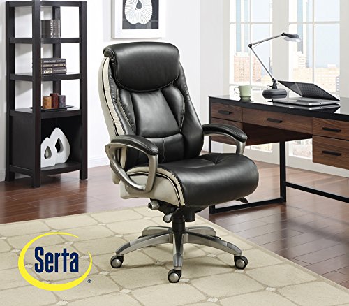 Serta 44942 Smart Layers Executive Tranquility Office Chair, Black