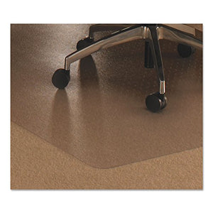 Cleartex Polycarbonate Chair Mat for Low/Medium Pile Carpet, 48 x 53 by Floortex