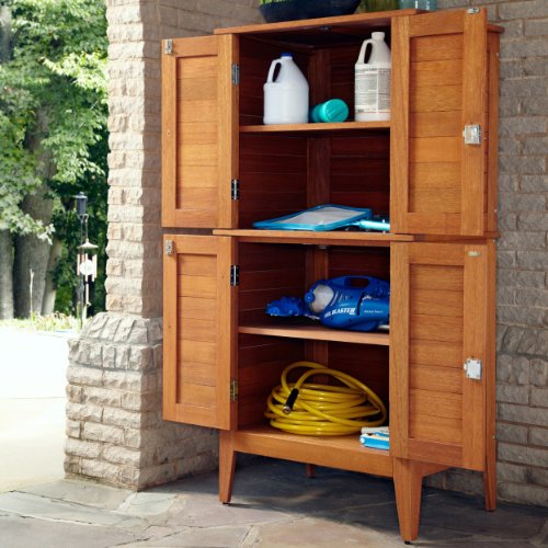 Home Styles Montego Bay Outdoor Multi-Purpose Storage Cabinet, Four Door