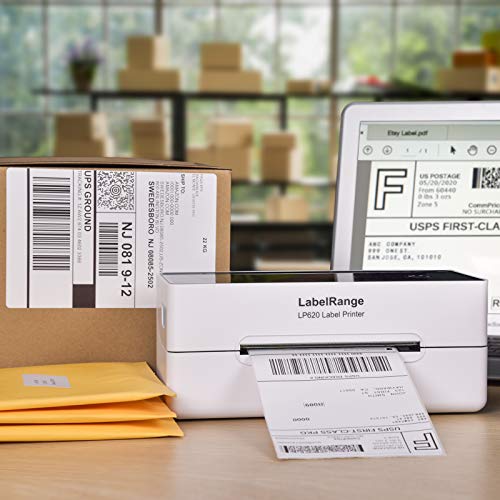 LabelRange Shipping Label Printer - 300DPI Commercial Grade Direct Thermal Label Printer - Great for Barcodes,Labels,Mailing,Shipping and More - 4x6 Printer