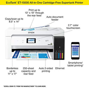 Epson EcoTank Pro ET-16600 Wide-Format Color Inkjet All-in-One Printer & EcoTank ET-15000 Wireless Color All-in-One Printer