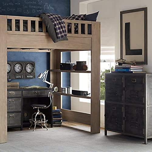 Retro Industrial Storage Cabinet with 4 Doors, Metal Locker Cabinet (100x35x90cm)