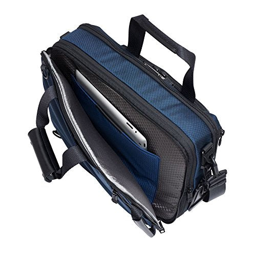 Tumi Men's Alpha Bravo Mountain 3 Way Briefcase, Navy, Blue, One Size