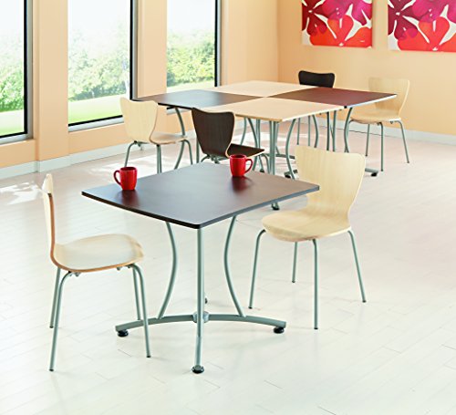 Linea Italia TR702MOC Trento Line Palermo Table, 33w x 31-1/2d x 29-1/2h, Mocha/Gray
