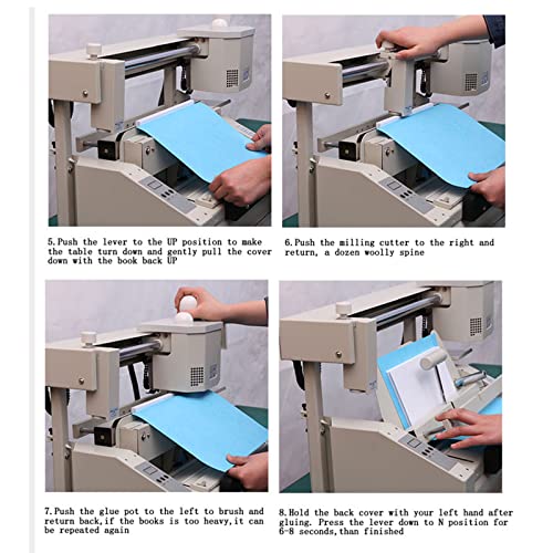 GKPLY Desktop Glue Book Binding Machine, A3 A4 Manual Hot Glue Binder