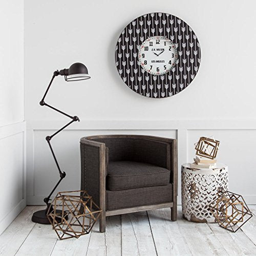 Mercana 65232"Dominica Floor Lamp, 60" x 8" x 8", Gray/Black