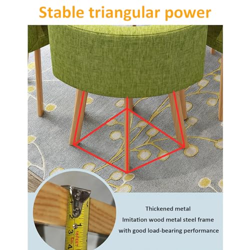 KAGUYASU Office Reception Room Club Table Set, Small Coffee Dining Table for 4, Round/Square Furniture 31.5