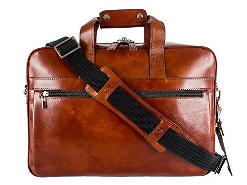 Bosca Men's Single Gusset Stringer Bag Dark Brown One Size