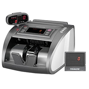 STEELMASTER Advanced Rear-Loading Currency Counter with UV, MG, IR Counterfeit Detection, Black (4820)