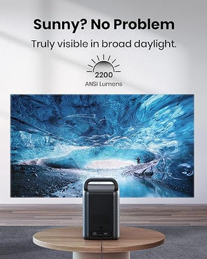 NEBULA by Anker Cosmos Laser 4K Projector (Upgraded), 2200 ANSI Lumens, Android TV 10.0, Autofocus, Auto Keystone Correction, Wi-Fi & Bluetooth