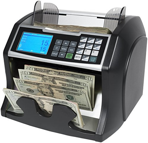 Royal Sovereign High Variable Speed Money Counting Machine, with UV, MG, IR Counterfeit Bill Detector & Front Loader (RBC-4500)