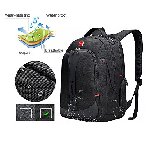 Soarpop School Business Backpack for 15.6 inch Laptop,Expandable Notebook Racksack for College Office