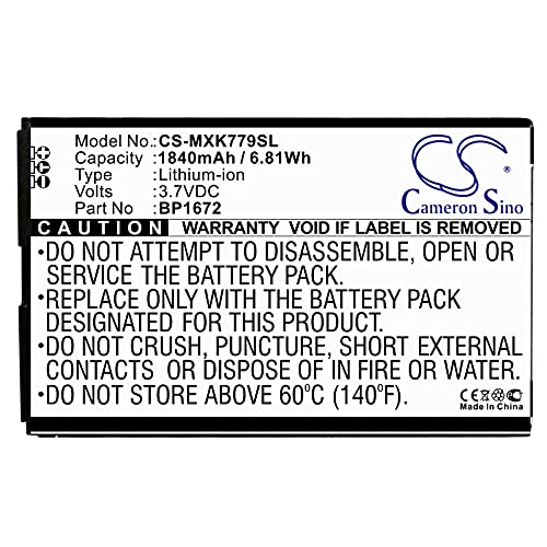 Tingen 20 Pcs 1840mAh Battery Replacement for Moxee K779HSDG_P K779 BP1672 (3.7V)