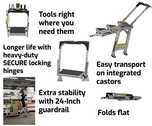 Louisville Ladder 2-Foot Step Stool, 300-Pound Capacity - L-2011-02 Silver
