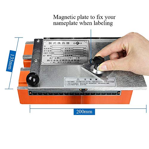 MXBAOHENG Manual Metal Label Stamping Printer Machine for Metal (No.4 Codeword Plate)