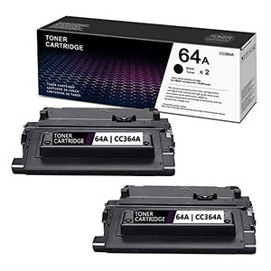 Compatible Toner Cartridge Replacement for HP 64A Toner 64A CC364A Pro P4515X P4515xm P4014 P4014n P4014DN P4015n P4015tn P4015x P4515n P4515tn Printer (Black, 2-Pack)
