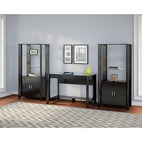 Aero Set of 2 Tall Library Storage Cabinets with Doors