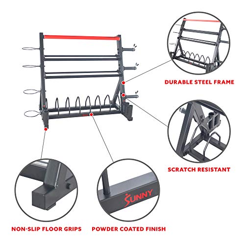 Sunny Health & Fitness All-in-One Weights Storage Rack Stand - SF-XF920025