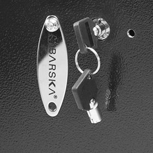 BARSKA Winbest Left Opening Biometric Fingerprint Security Hidden Wall Safe 15.4 in x 3.73 in x 20.75 in