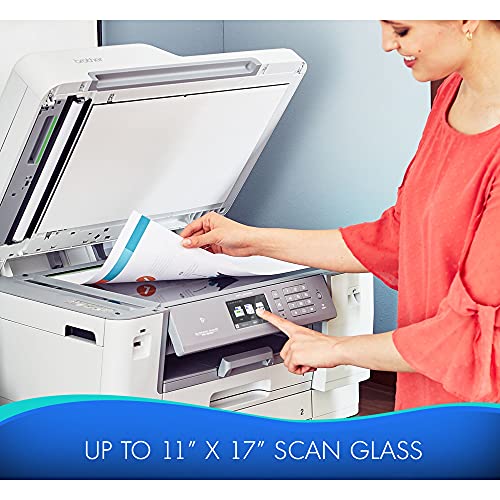 Brother MFC-J6945DWB INKvestment Tank All-in-One Wireless Color Inkjet Printer - Print Copy Scan Fax - 22 ppm, 4800 x 1200 dpi, 3.7" Touchscreen, Duplex Printing, 50-Sheet ADF, Tillsiy Printer Cable