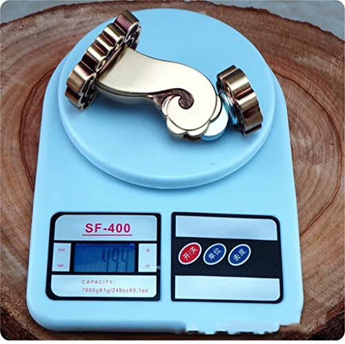 Classical Pattern Magnetic Door Stopper Copper Holder Catch Floor Fitting - Home Bedroom (Color: A)