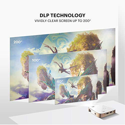 KODAK Luma 350 Portable Smart Projector | Ultra HD Rechargeable Video Projector - Android 6.0