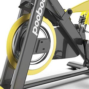 pooboo Commercial Standard Exercise Bike Magnetic Resistance Stationary Bike Indoor Cycling Bike Belt Drive Bike