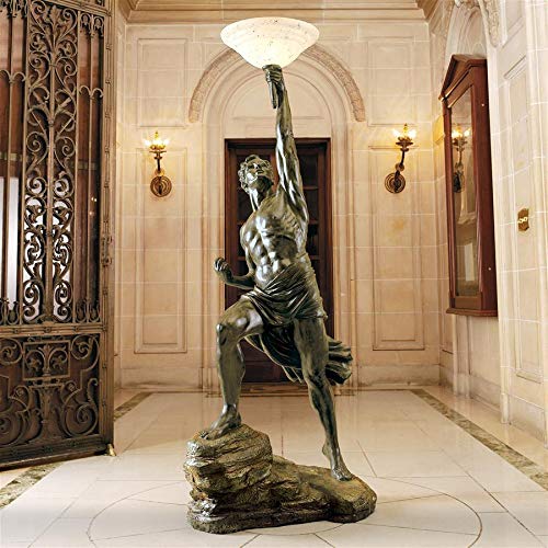Design Toscano Prometheus Sculptural Floor Lamp