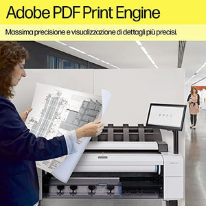 HP Designjet T1600 Postscript Inkjet Large Format Printer - 36" Color
