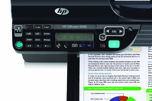 HEWCB867A - HP Officejet 4500 All-in-One Inkjet Printer with Copy/Fax/Print/Scan