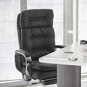 None Ergonomic Full Reclining Office Chair with Pedal