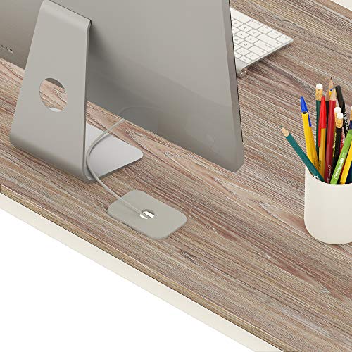 SHW Triangle-Leg Home Office Computer Desk, Oak