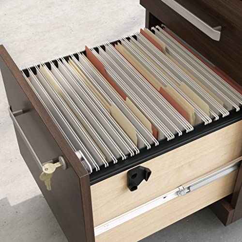 Sauder OfficeWorks 3 Drawer Mobile File Cabinet, Noble Elm, 15.55" x 19.45" x 28.43