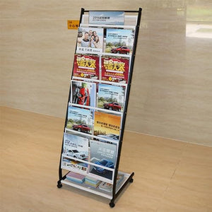WEBERT Floor-Standing Portable Magazine Rack