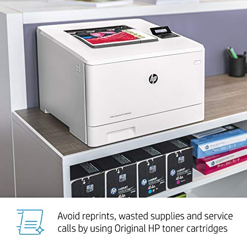 HP Color LaserJet Pro M454dn Printer, Double-Sided Printing & Built-in Ethernet (W1Y44A)