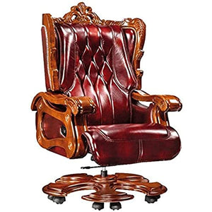 None Executive Office Chair | High Back Ergonomic Bonded Leather Recliner Managerial Chair