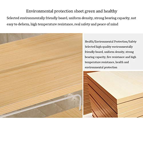 Solid Wood Desk Desktop Computer Desk,Modern Study Desk with Bookshelf Study Desk PC Laptop Desk Workbench,Small Space Office Desk Workstation