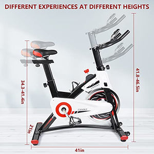 Exercise Bike, CHAOKE Indoor Cycling Bike, Stationary Bike Magnetic Resistance Whisper Quiet for Home Cardio Workout Heavy Flywheel & Comfortable Seat Cushion with Digital Monitor (2021 Upgraded)