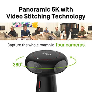 IPEVO Totem 360 Conference Camera with AI Modes, USB-C, Speaker & Microphone