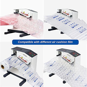 Air Cushion Machine + Packaging Air Bags Film 490', Fast Speed No Warm Up, Inflatable Packaging Air Pillows Roll Packing Supplies for Small Business